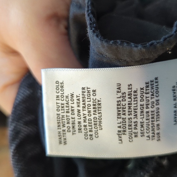 Frame Le Garçon Crop black jeans cropped distressed mid-rise women's size 27" - Picture 8 of 8